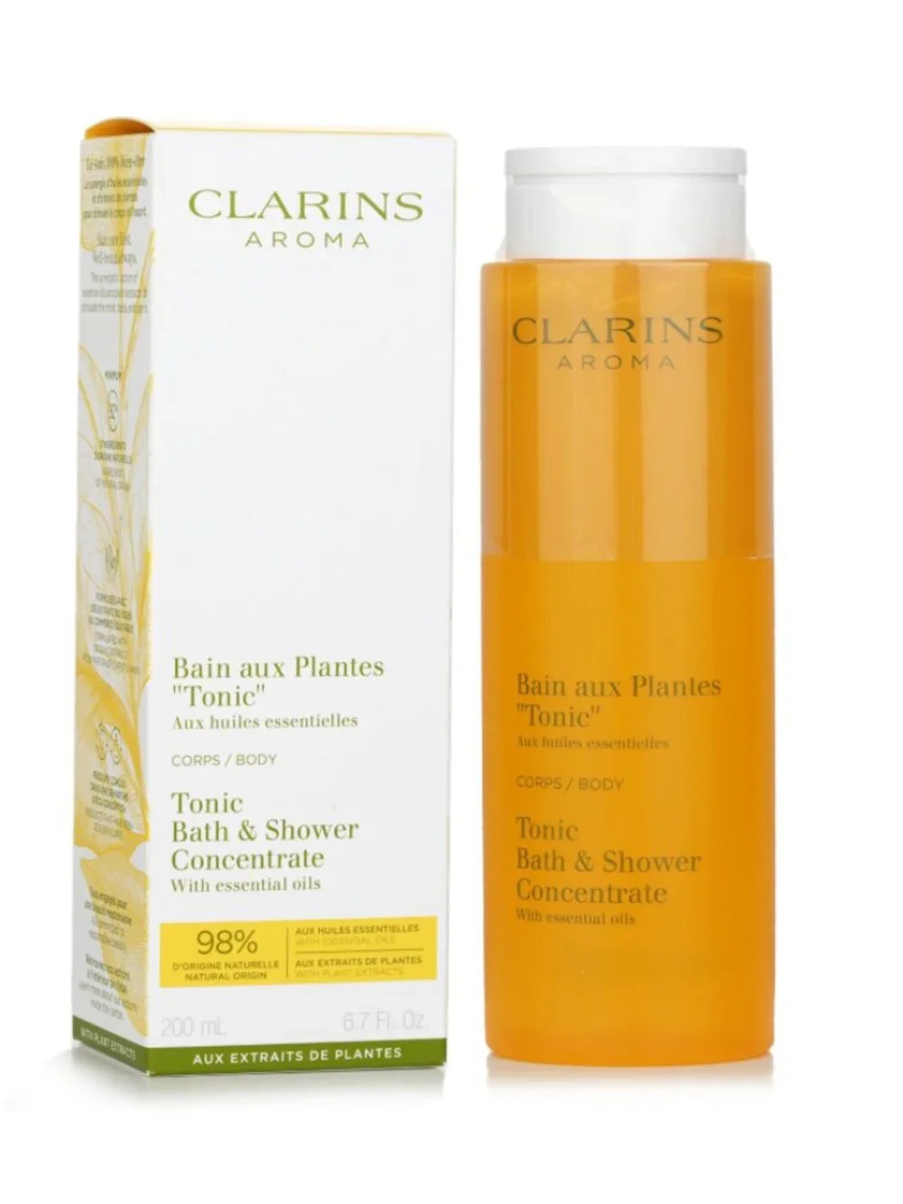 Clarins Tonic Bath & Shower Concentrate Shower Gel 200ml New in Box